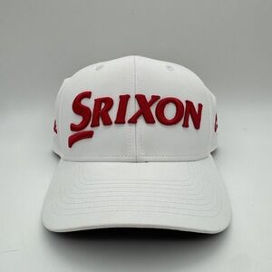 Srixon Cleveland Golf Hat Cap White Red Adjustable